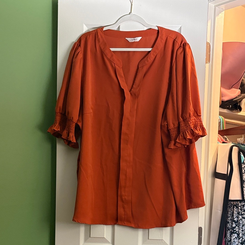 Agnes Orinda Copper Blouse